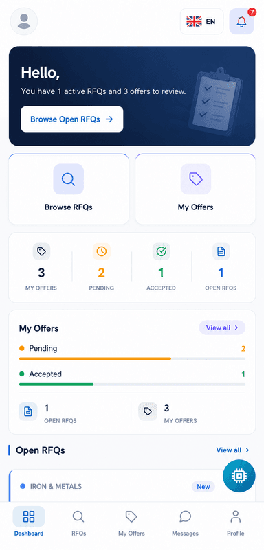 Mdmak supplier mobile app